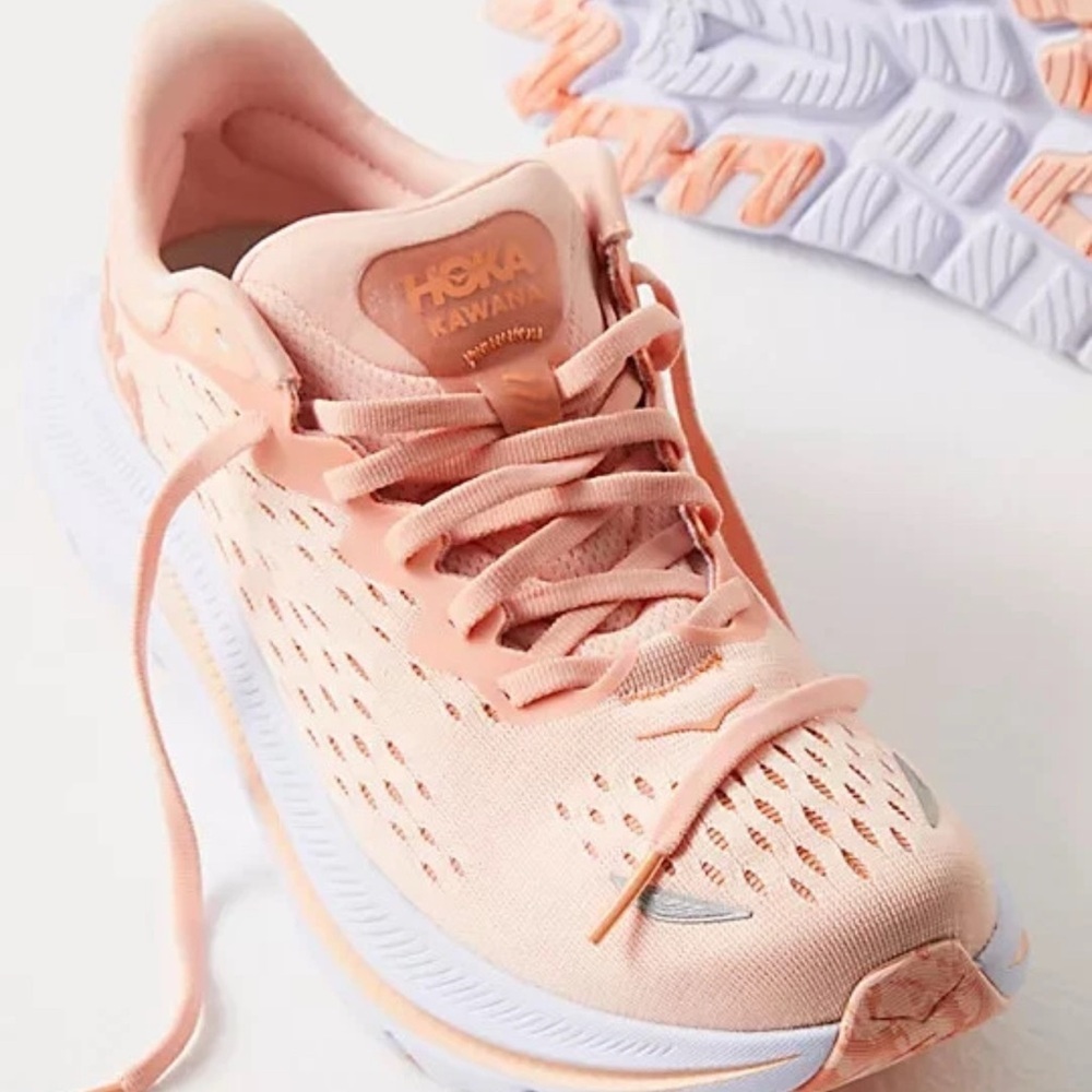 HOKA Women's Kawana running shoes in the "Peach Parfait/Shell Coral size 9.5B - Picture 5 of 5